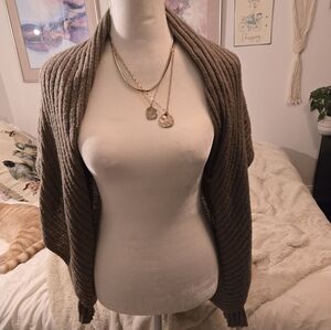 INC International Concepts Taupe Knit Sweater